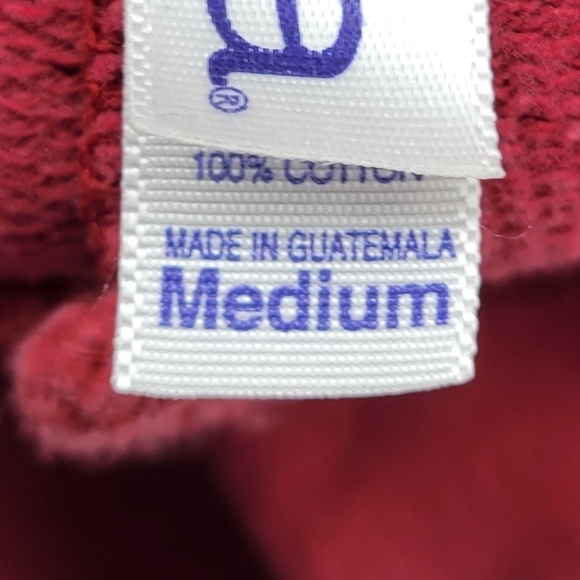 Bella Canvas Womens Red Bermuda Shorts With adjustable Waist 100% Cotton Size M - Picture 6 of 10